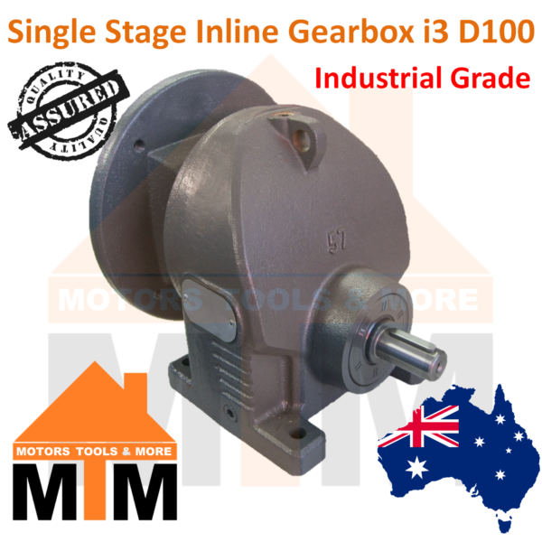 Type 1R57 Gearbox Helical Inline Gearbox Reducer i3 D100B5 Ratio 1:3 Reduction - Image 2