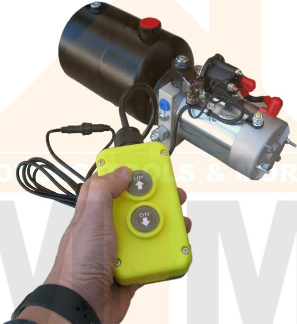 12V DC Hydraulic Power Pack Without Cover for Tipper / Tail Gate Tailgate 5L Tank - Image 3