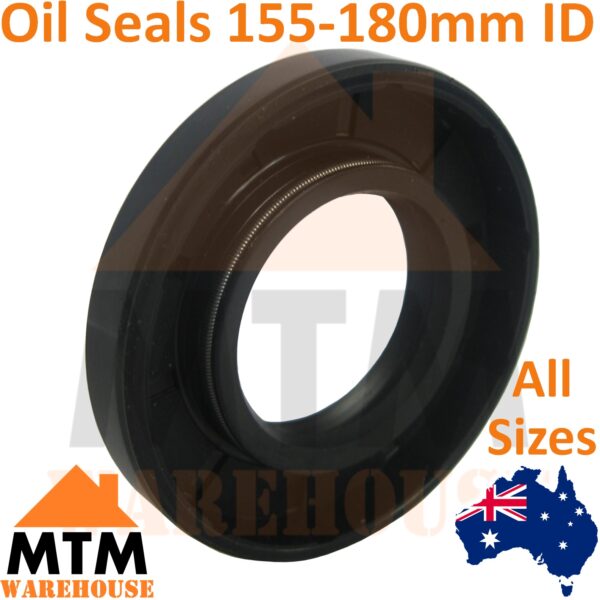 Oil Seals 155-180mm ID Many Sizes Double Twin Lip Spring TC Gearbox Motor - Image 2