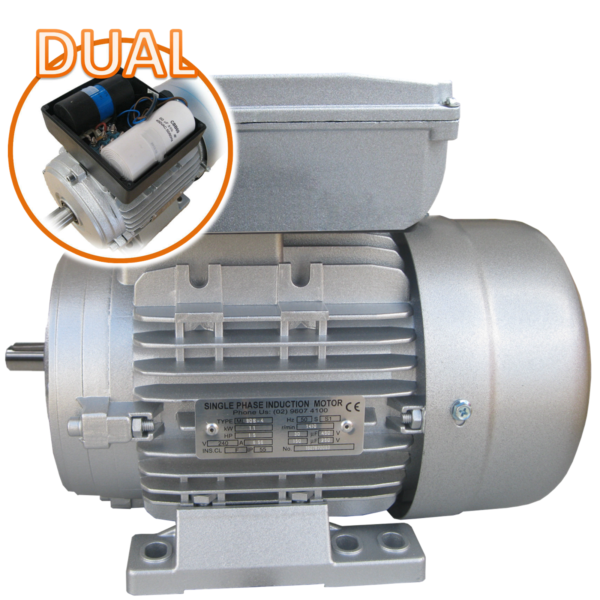 Single Phase Electric Motor 240V 1.5 kW 2 HP 2800rpm 2 Pole