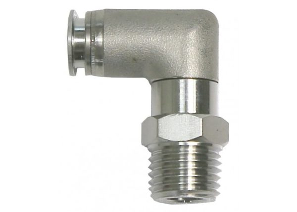 5 x SS Push in Air Fitting Male Elbow Stainless Steel Pneumatic System Five Pack