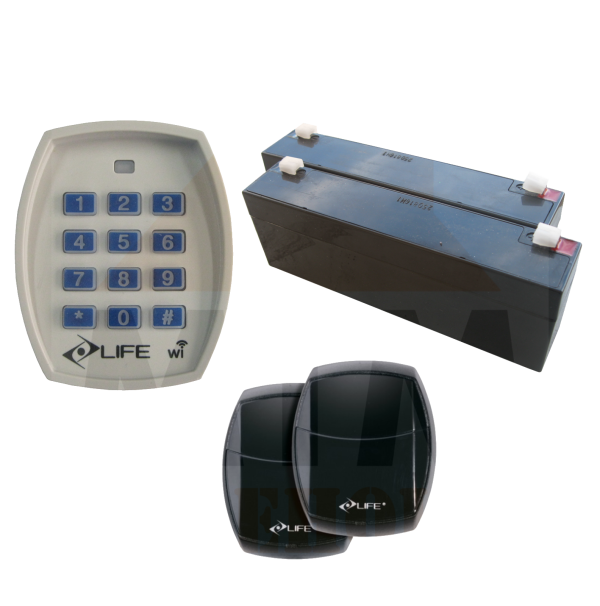 Life Swing Gate Motor Accessories Kit - Battery, Photocell and Keypad