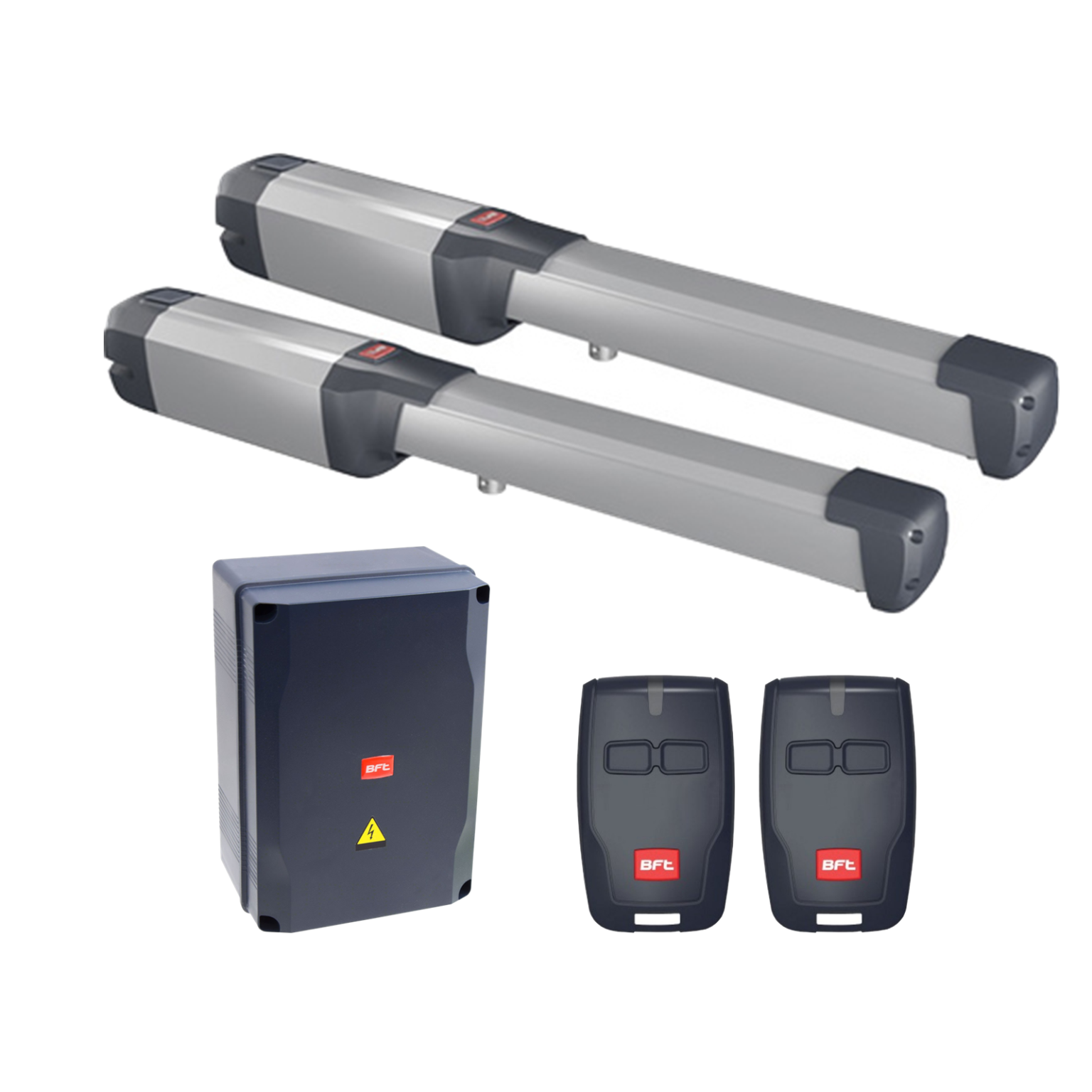 BFT PHOBOS BT B40 Double Leaf Swing Gate Motor Opener Kit 24V – 500kg ...