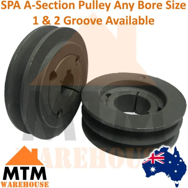 SPA A section V Belt Pulley w/ taper lock suit Any standard Bore size 1 2 Groove - Image 2