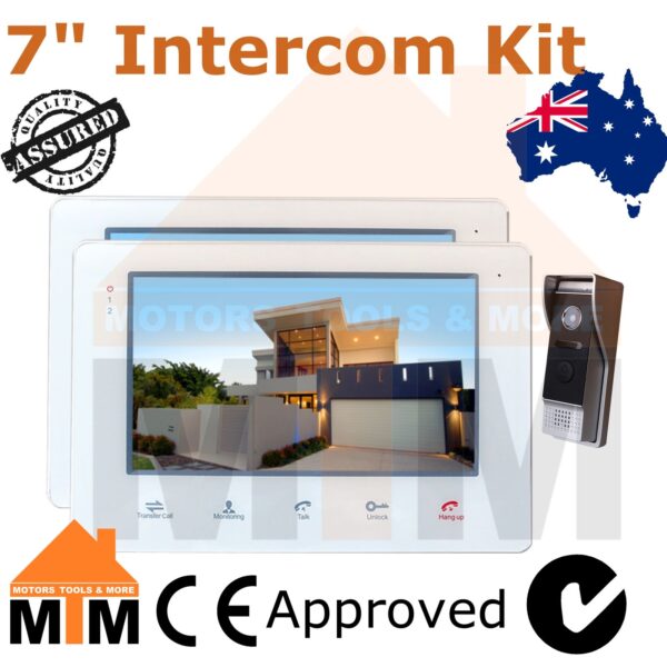 2 x 7” Inch Colour Video Door Phone Doorbell Intercom Camera - Image 2
