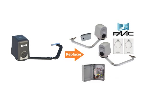 FAAC 391 24V Automatic Double Swing Gate Motor Opener Kit Operator Made in Italy