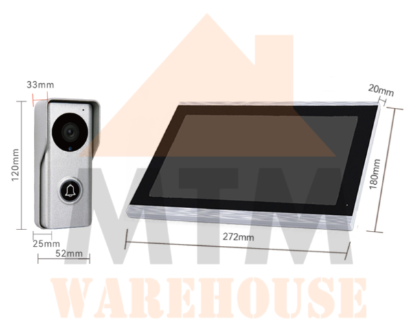 [EXTRA] 10” Inch Colour AHD Intercom Monitor Screen - Image 7