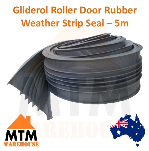 5m Gliderol Roller Garage Door Weather Strip Seal Bottom Rubber PVC - Image 2