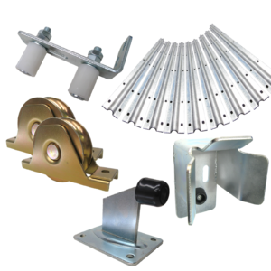 Sliding Gate Slide Hardware Kit Roller Wheel Track Catch Stop Parts Accessories
