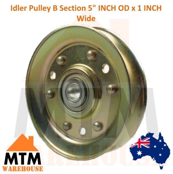 Idler Pulley B Section 5" INCH OD x 1 INCH Wide - Image 2