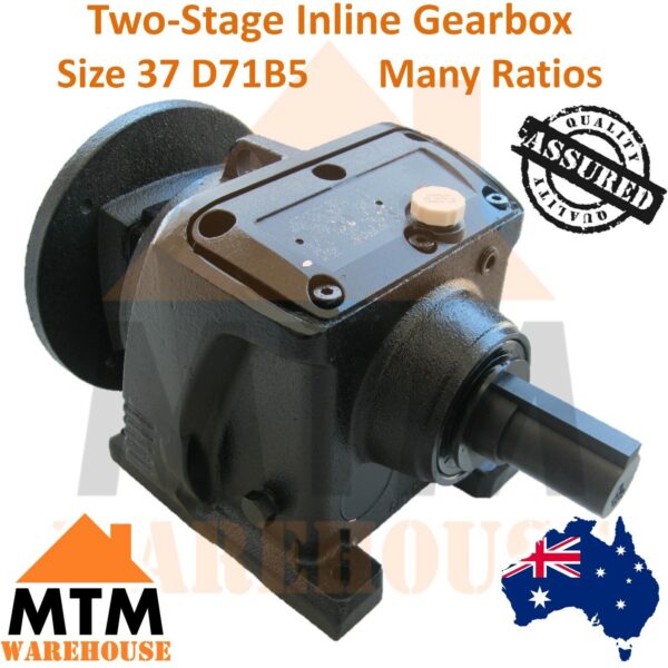 Helical Inline Gearbox Reducer D71B5 Input Flange | Many Ratios - Image 2