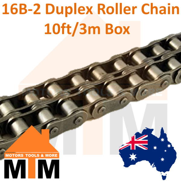 INDUSTRIAL ROLLER CHAIN 16B-2 - 1" PITCH Duplex 10Ft 3m Box 16B - Image 2