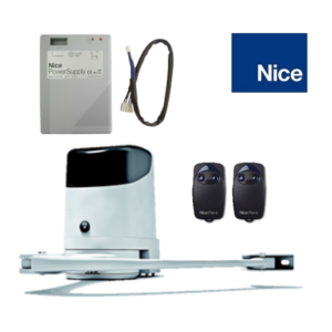 NICE HOPP HO7224 Automatic Swing Gate Motor with PS124 Battery back Up Kit