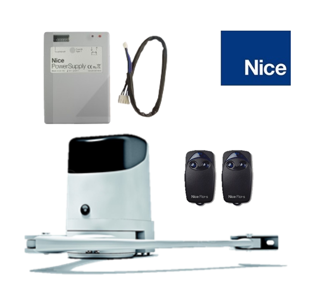 NICE HOPP HO7224 Automatic Swing Gate Motor with PS124 Battery back Up Kit