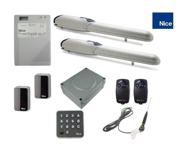 NICE WINGO 3524 Single / Double Swing Gate Motor With Complete Accessories KIT