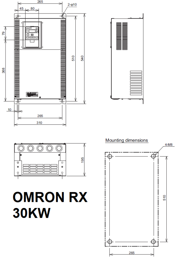 OMRON RX Three Phase 400V VSD VFD Variable Speed Frequency Drive Inverter - Image 5