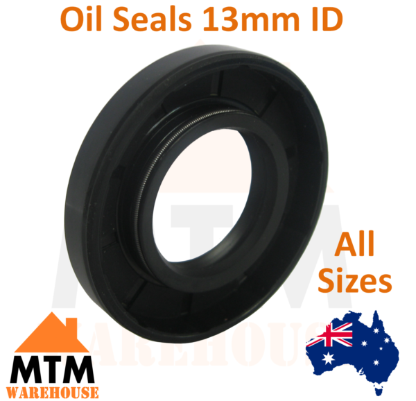 Oil Seals 13mm ID Many Sizes Double Twin Lip Spring TC Gearbox Motor - Image 2