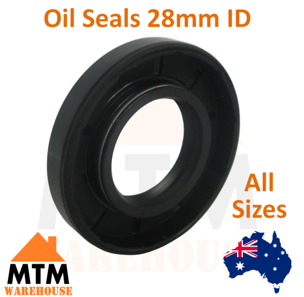 Oil Seals 28mm ID Many Sizes Double Twin Lip Spring TC Gearbox Motor - Image 2