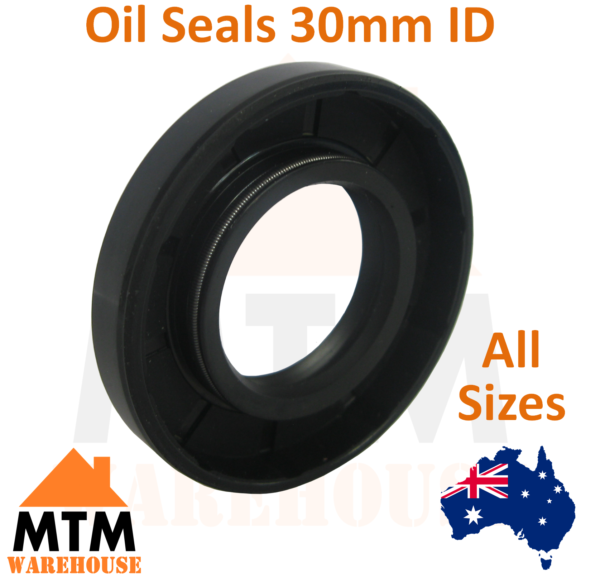 Oil Seals 30mm ID Many Sizes Double Twin Lip Spring TC Gearbox Motor - Image 2