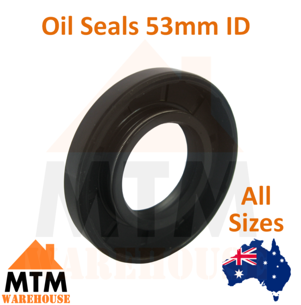 Oil Seals 53mm ID Many Sizes Double Twin Lip Spring TC Gearbox Motor - Image 2
