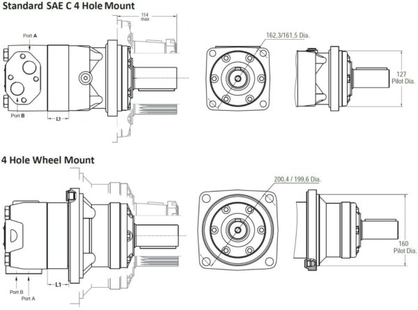 Orbital Hydraulic Motor S6000 525 Replaces Eaton Char Lynn 6000 Series - Image 7