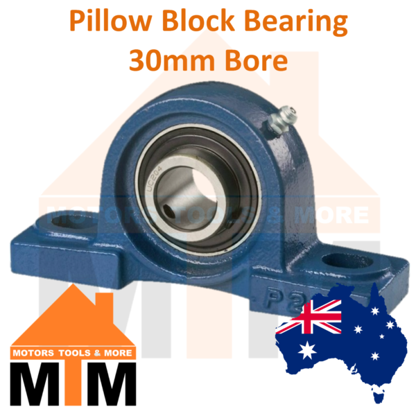Pillow Block Bearing Self Aligning Bottom Foot Mount Housing 30mm Bore - Image 2