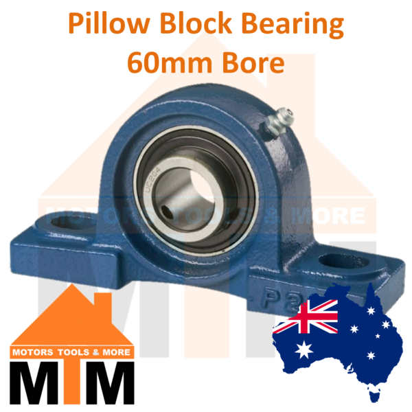 Pillow Block Bearing Self Aligning Bottom Foot Mount Housing 60mm Bore - Image 2