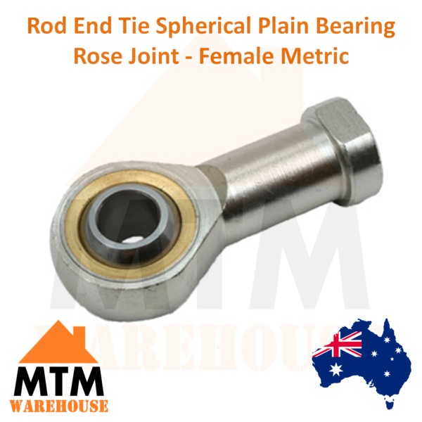 Rod End Tie Spherical Plain Bearing Rose Joint - Female Metric - Image 2