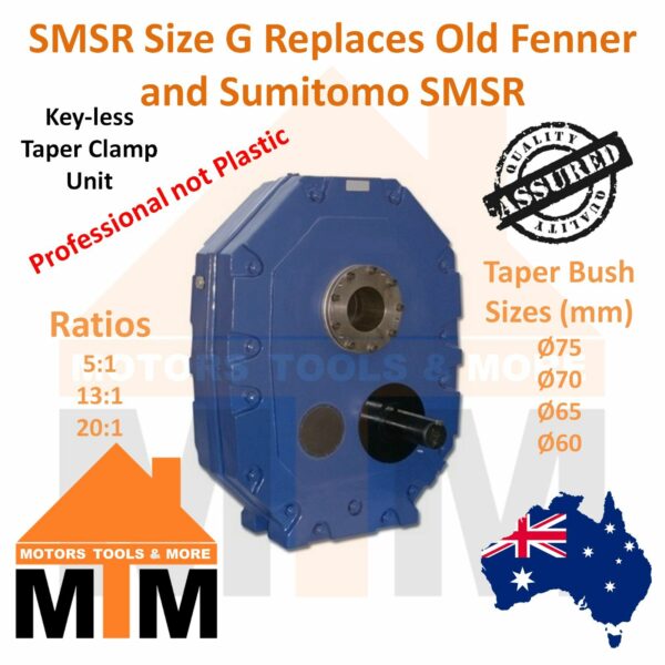 SMSR Shaft Mounted Speed Reducer Size G Replace Fenner Sumitoto All Ratio - Image 2