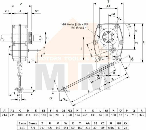 SMSR Shaft Mounted Speed Reducer Size G Replace Fenner Sumitoto All Ratio - Image 5