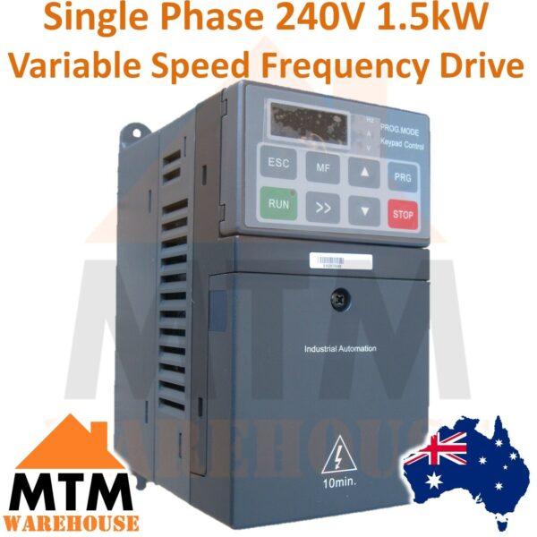 Hedy Single Phase 1.5kW 2HP VSD VFD Variable Speed Frequency Drive Inverter 240V - Image 2