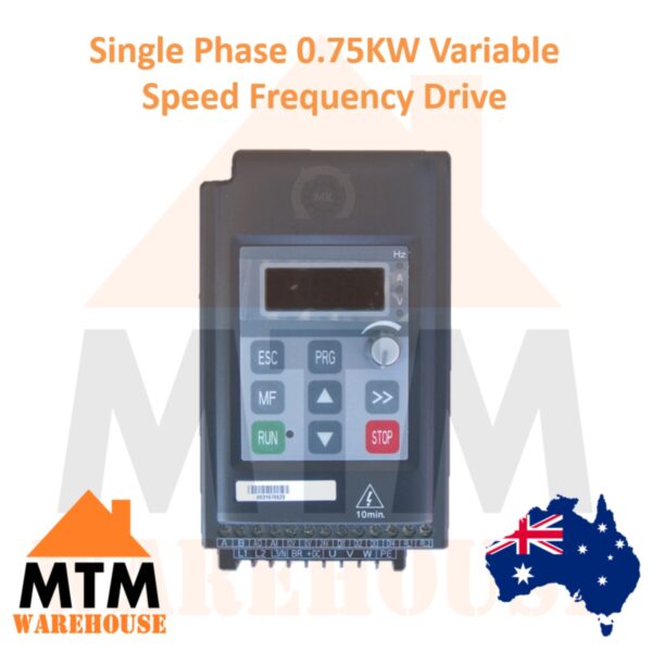 HD71 Single Phase 0.75kW 1HP VSD VFD Variable Speed Frequency Drive Inverter Slim - Image 2