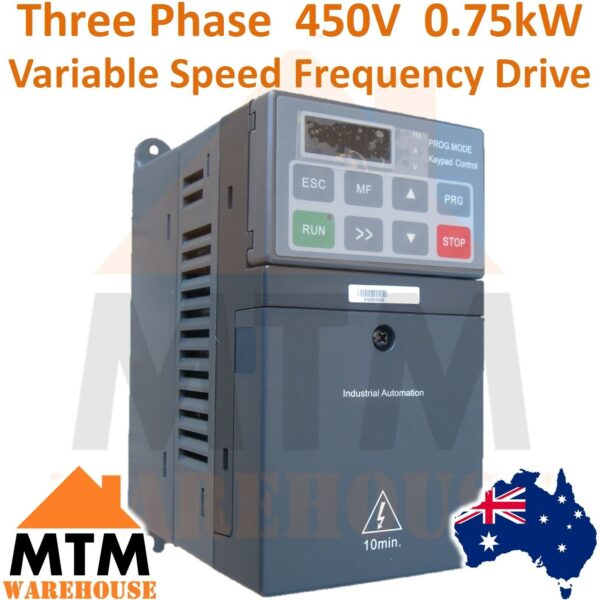 Hedy Three Phase 0.75kW 1HP VSD VFD Variable Speed Frequency Drive Inverter 450V - Image 2