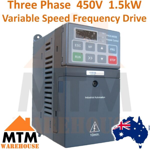 Hedy Three Phase 1.5kW 2HP VSD VFD Variable Speed Frequency Drive Inverter 450V - Image 2