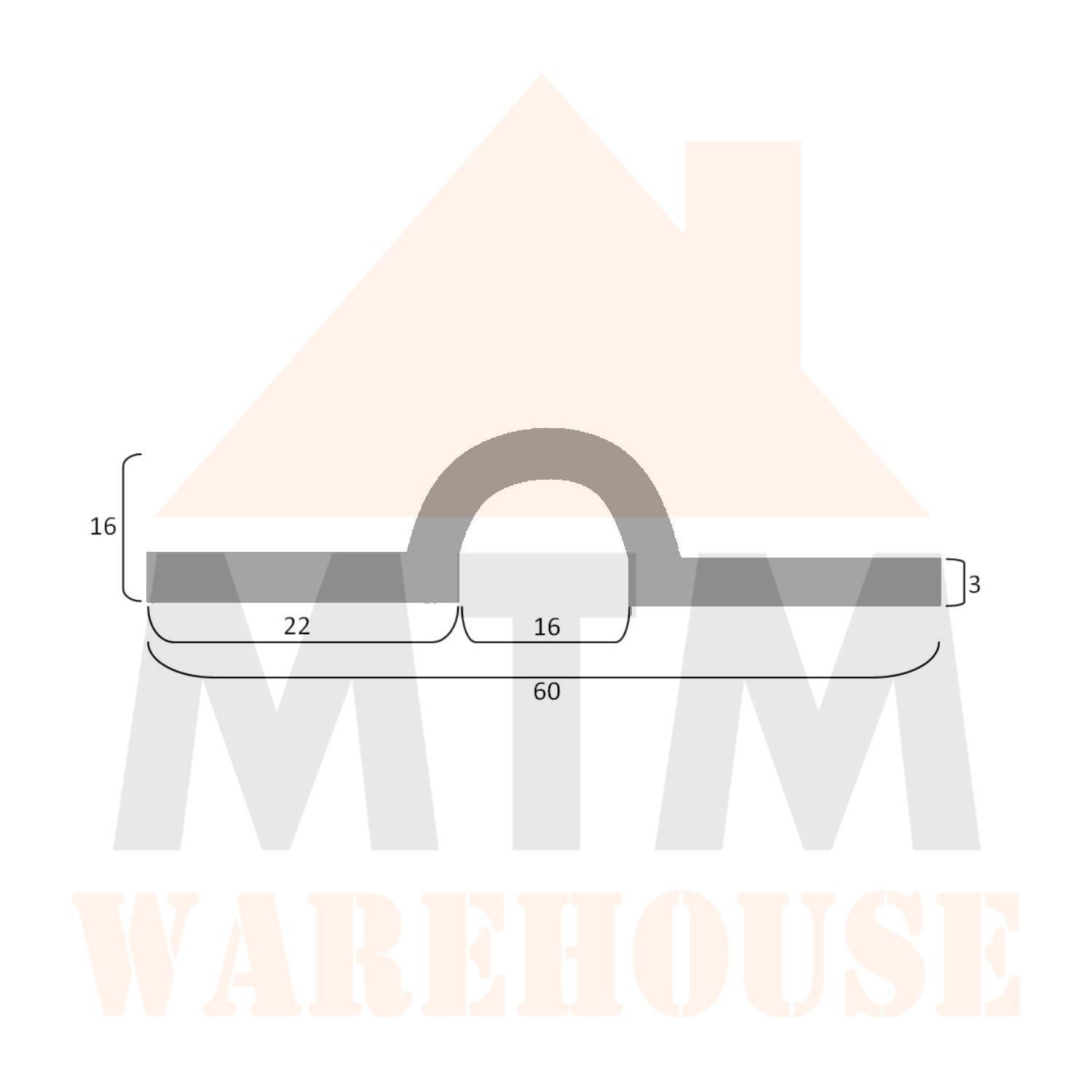 1m Sliding Slide Gate Track U-Groove Steel Fully Galvanised 3mm Heavy Duty - Image 5