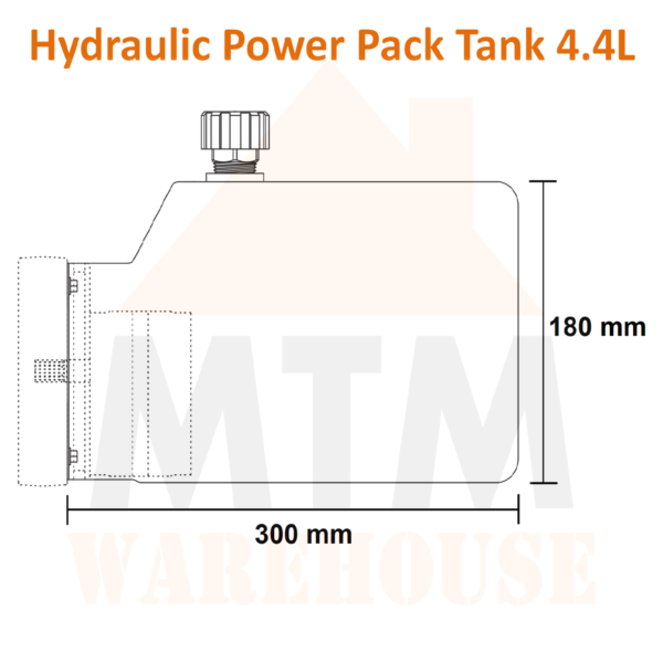 Hydraulic Power Pack Tank (2.8L, 3.6L & 4.4L) Capacity - Image 5