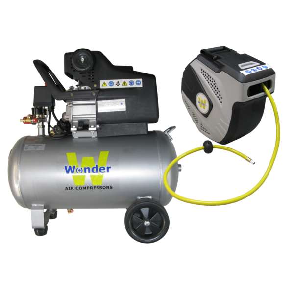 WONDER 3HP 240v Air Compressor Direct Drive 7 CFM 198L/min 50L Huge Capacity Tank + Hose Packages