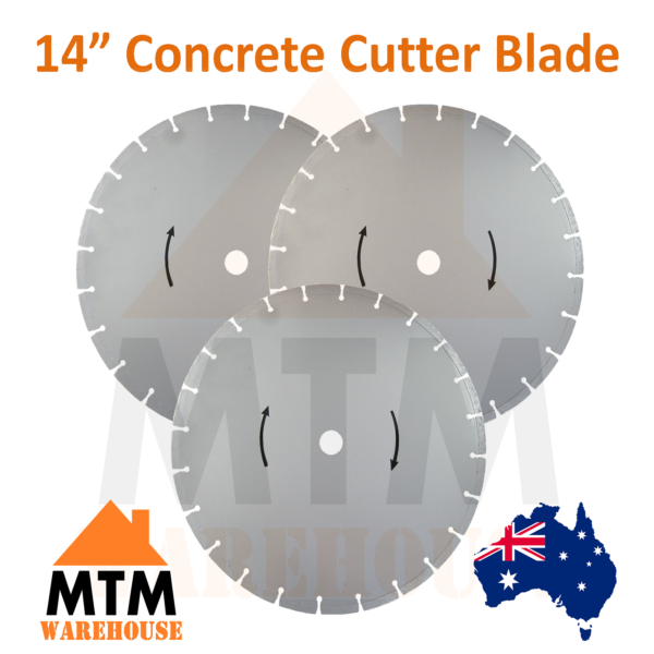 14" Wet Demolition Saw Concrete Road Brick Pavement Cutter Saw Blade - Image 2