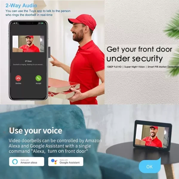 [EXTRA] External Doorbell Camera for Internet Protocol Intercoms - Image 3