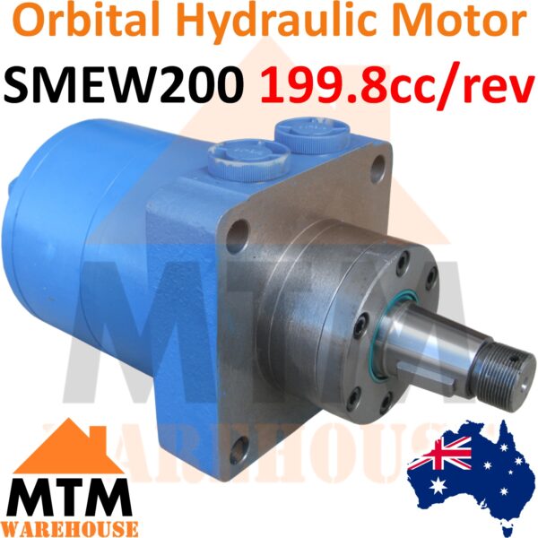 Orbital Hydraulic Motor SMEW200 Interchangeable with Eaton W Series, Danfoss OMEW - Image 3