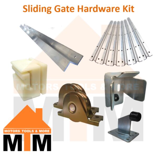 Sliding Gate Slide Hardware Kit Roller Wheel Track Catch Stop Parts  Z Channel - Image 2