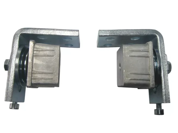 Aluminium Swing Gate Hinge 40x40 Bearing Adjustable Bracket Set Knock Punch In