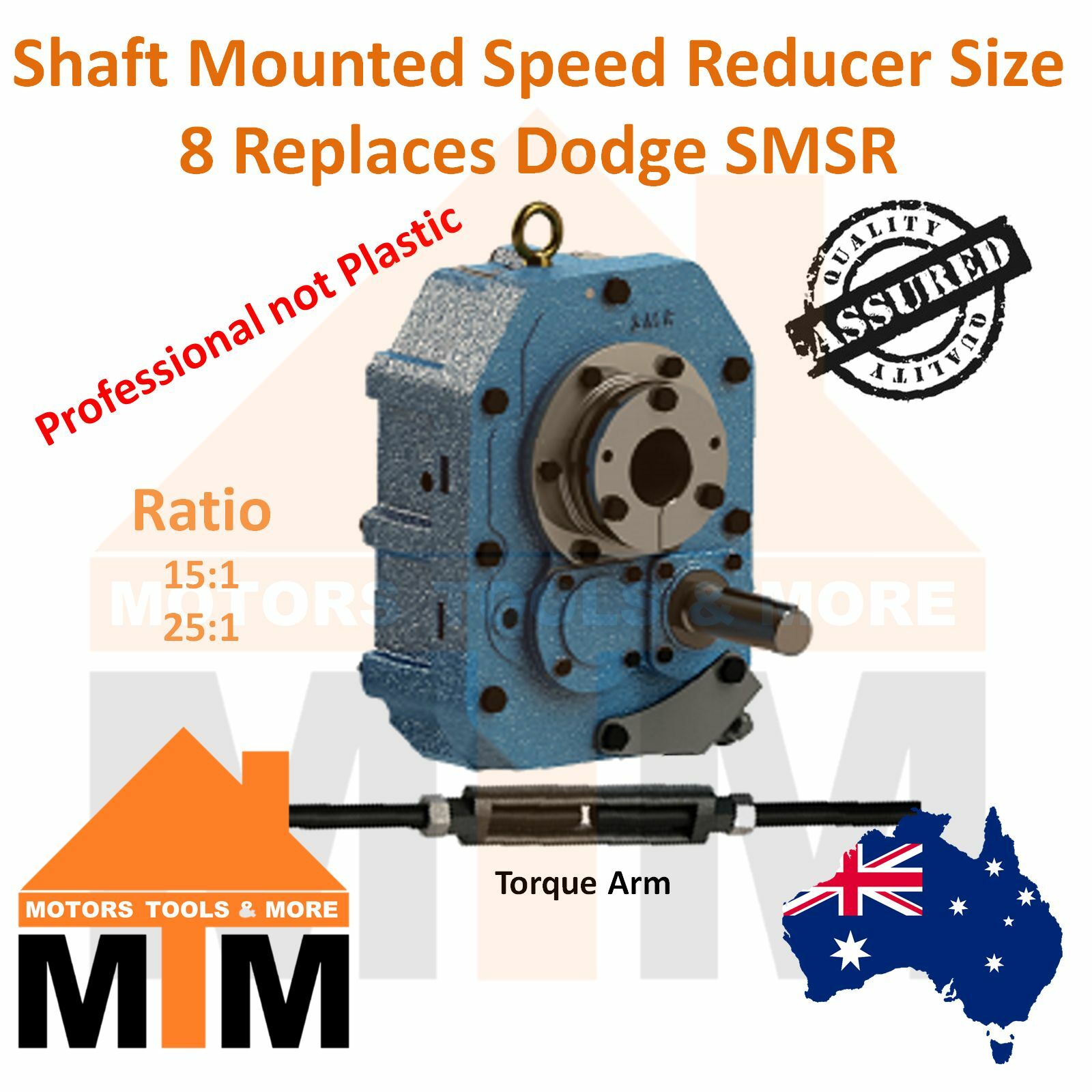 SMSR Shaft Mounted Speed Reducer Type D Size 8 Replace Dodge TXT All Ratio - Image 2