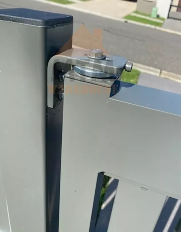 Aluminium Swing Gate Hinge 40x40 Bearing Adjustable Bracket Set Knock Punch In - Image 4