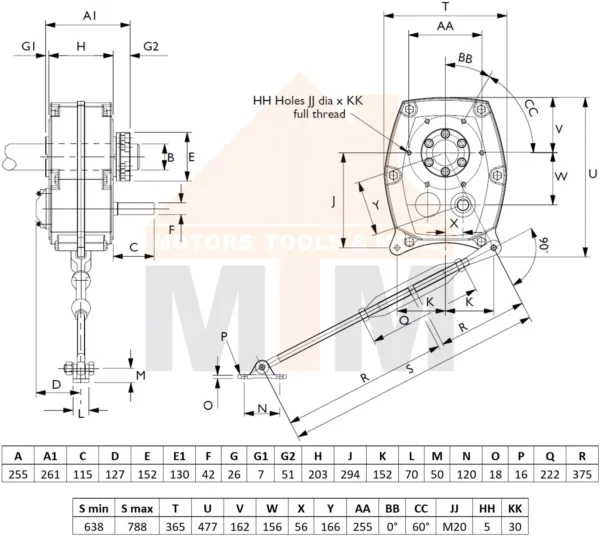 SMSR Shaft Mounted Speed Reducer Size H Replace Fenner Sumitoto All Ratio - Image 5