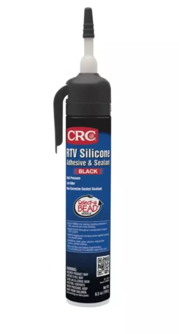 CRC RTV Silicone Sealant - Black - Pressure Pack - 184g Aerosol