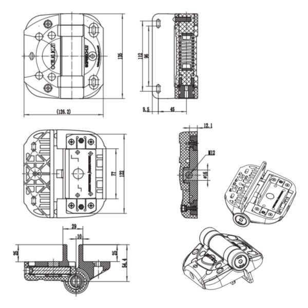 Safetech Coilklik Self-Aligning Adjustable Hinges (Pair) - Image 3