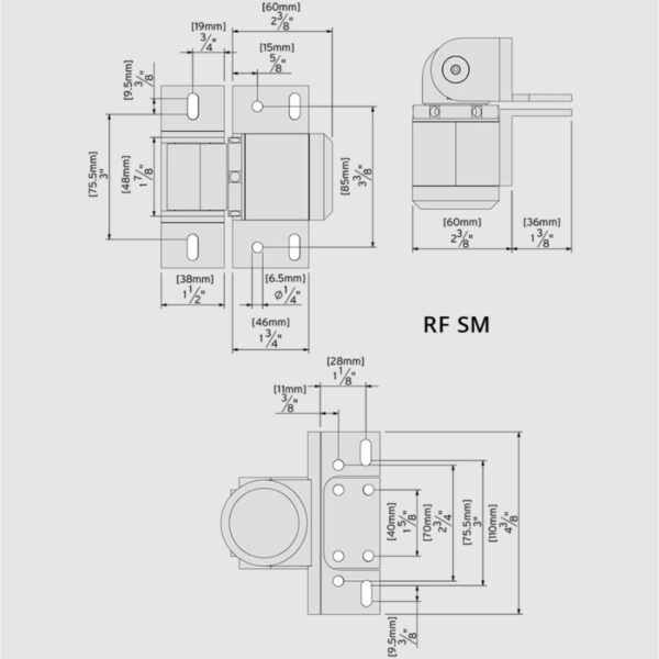 D&D SureClose ReadyFit Hydraulic Hinge & Hinge Closer Set - Image 3