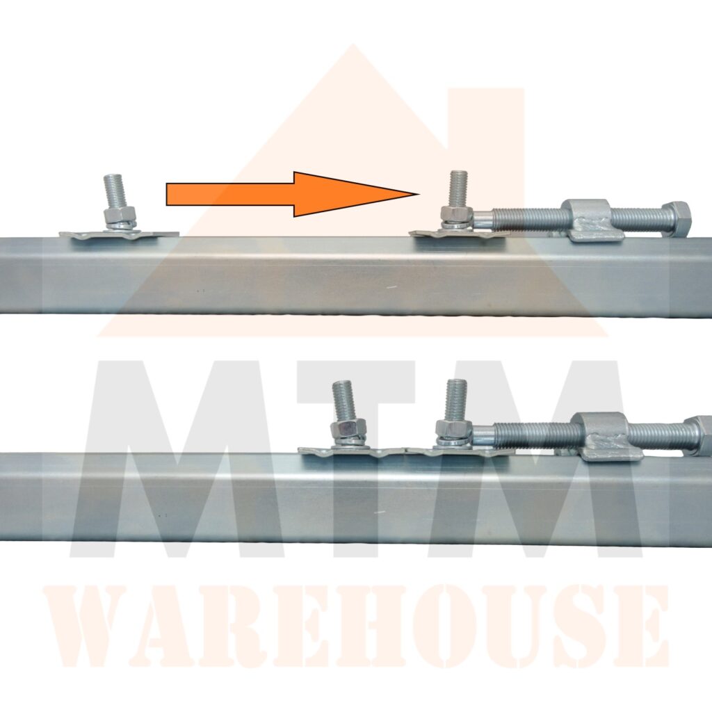 Engine Mount Rails Quick Adjust Motor Slide Rails Suit Frames 160/180 (630-12) – MTM Warehouse
