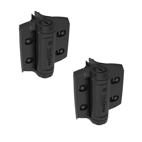 D&D Truclose® Series 3 Heavy Duty Self Closing Hinges for Round Post Gate (Pair)